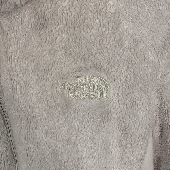 The North Face white monochrome Sherpa zip up jacket Womans size XS - Picture 3 of 10